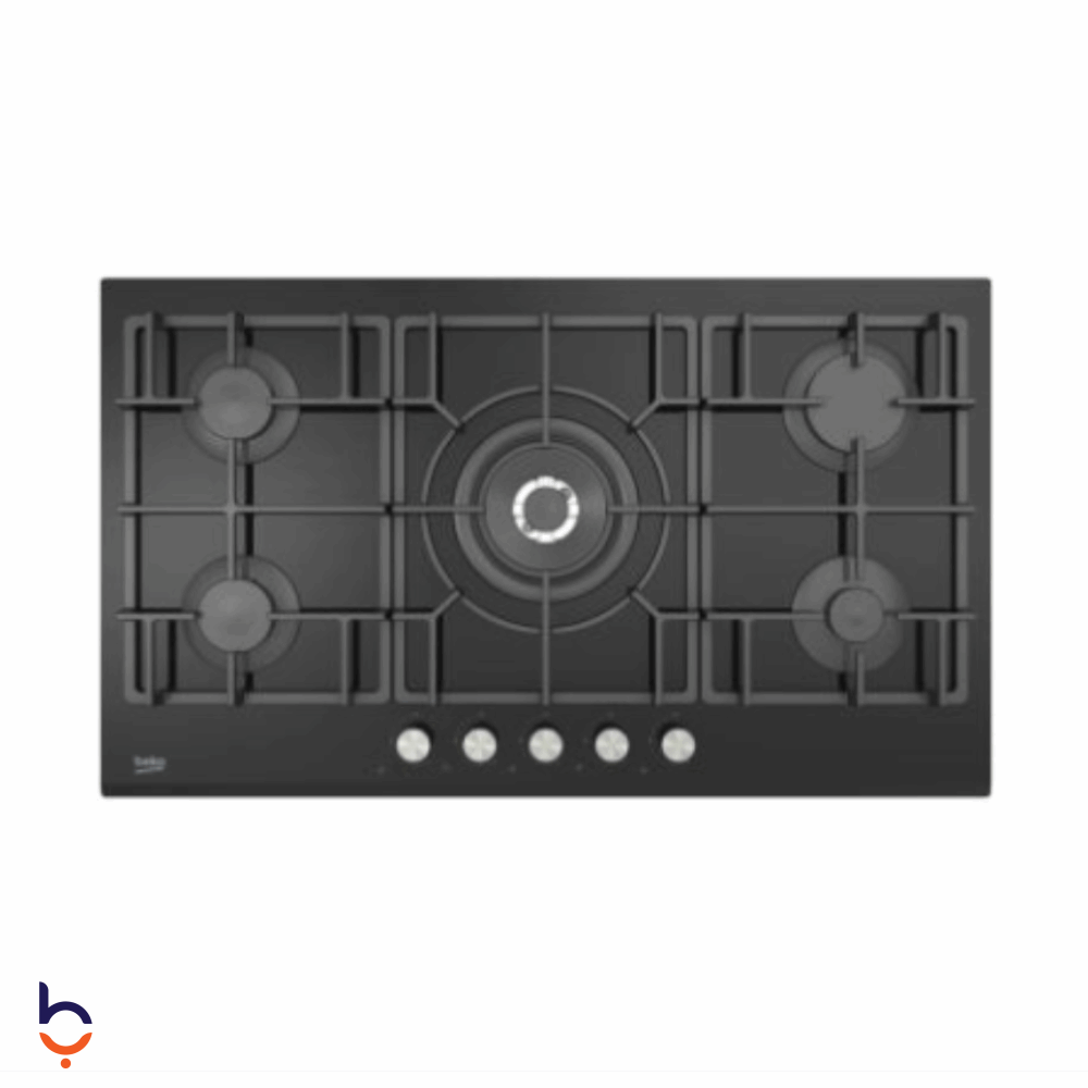 Built-In Gas Hob Beko 5 Burners - 90 cm - Built-in - Black Rose HISW 95226 SEL