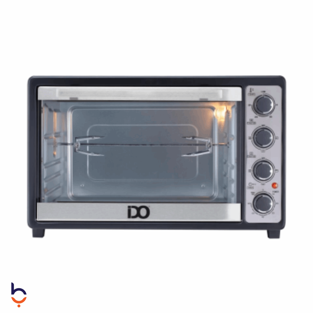 Built-in Electric Oven IDO 50 Liters 2000 Watt, Black and Silver - TO50SG-BK