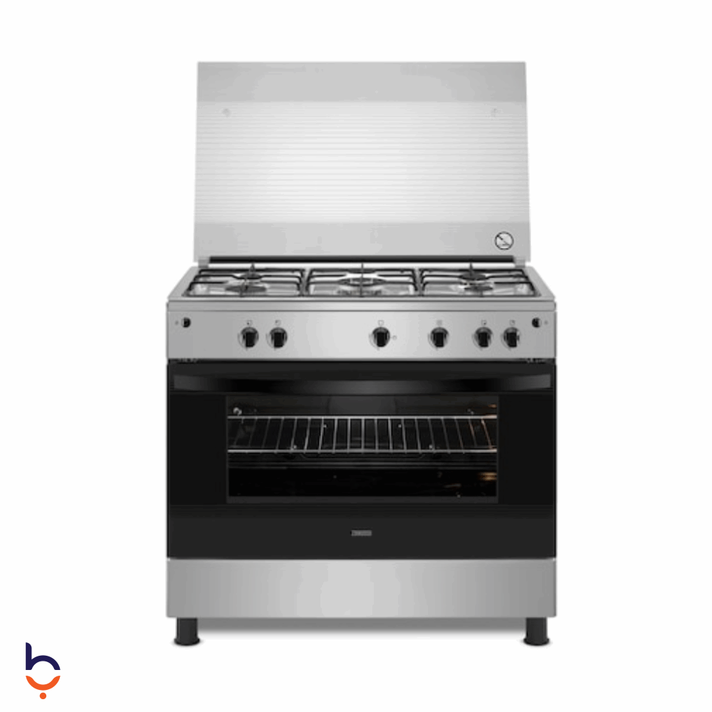 Gas Cooker Zanussi 5 Burners 60 x 90 cm - silver - ZCG91016XA