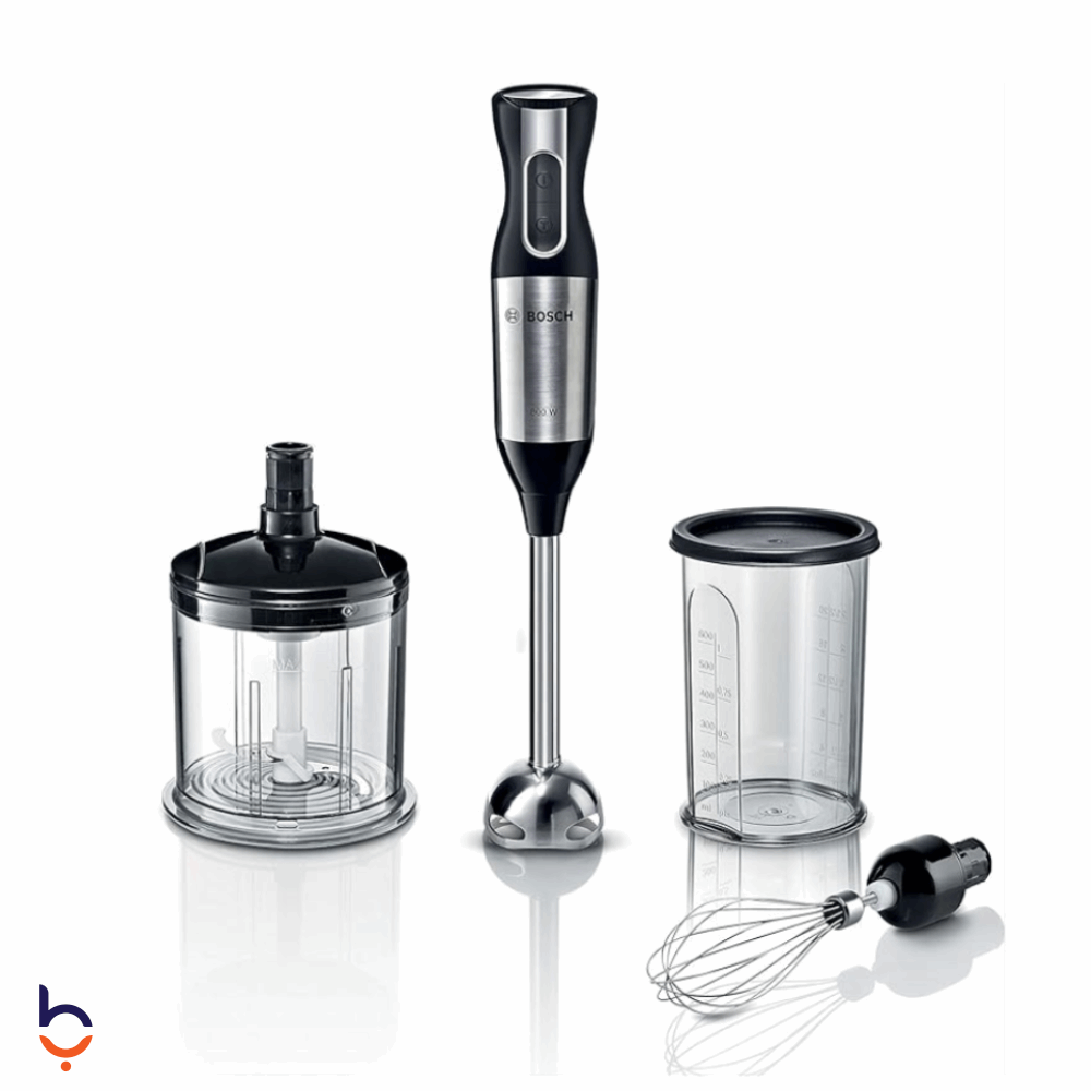 Hand Blender BOSCH 800 watts - ErgoMixx - Black &amp; Silver - MS6CM4160