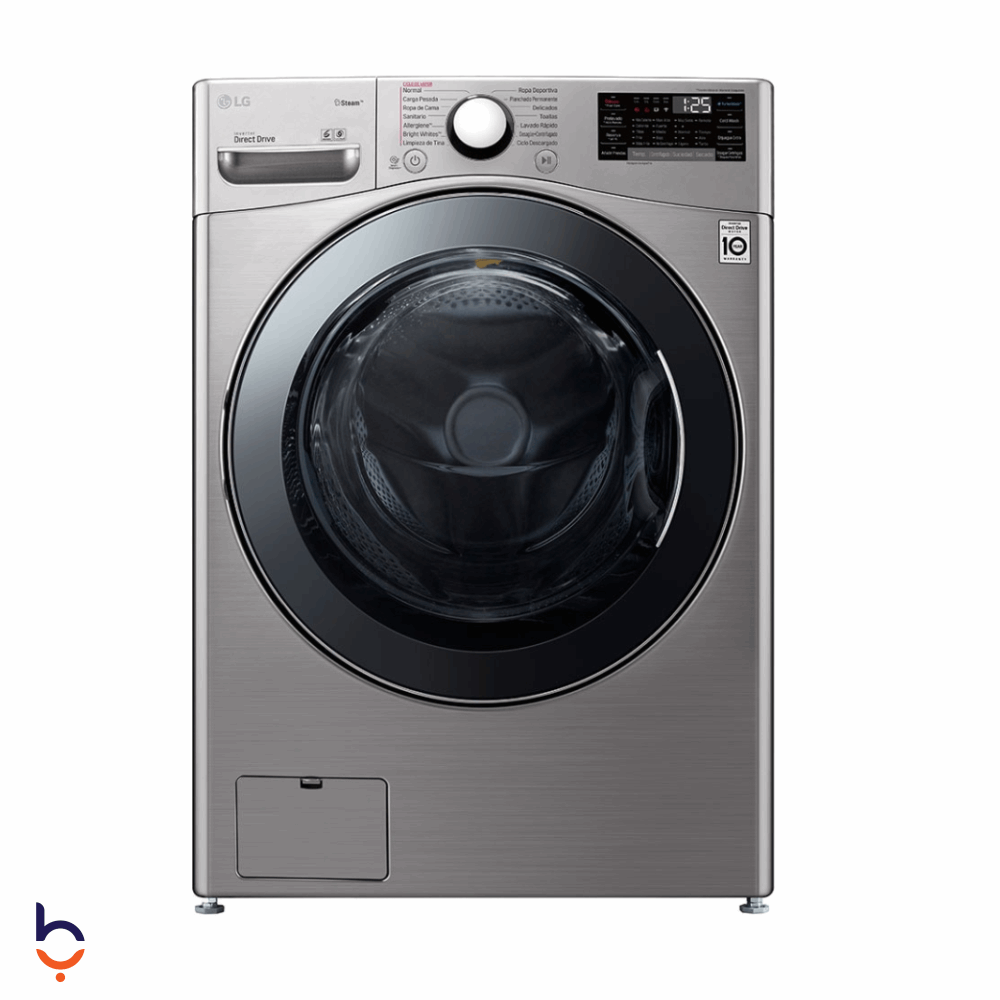 Front Load Automatic Washing Machine LG 20Kg 6 Cycle Dryer, DD Steam Motor, Turbo Wash, Turbo Dry - F0L2CRV2TC