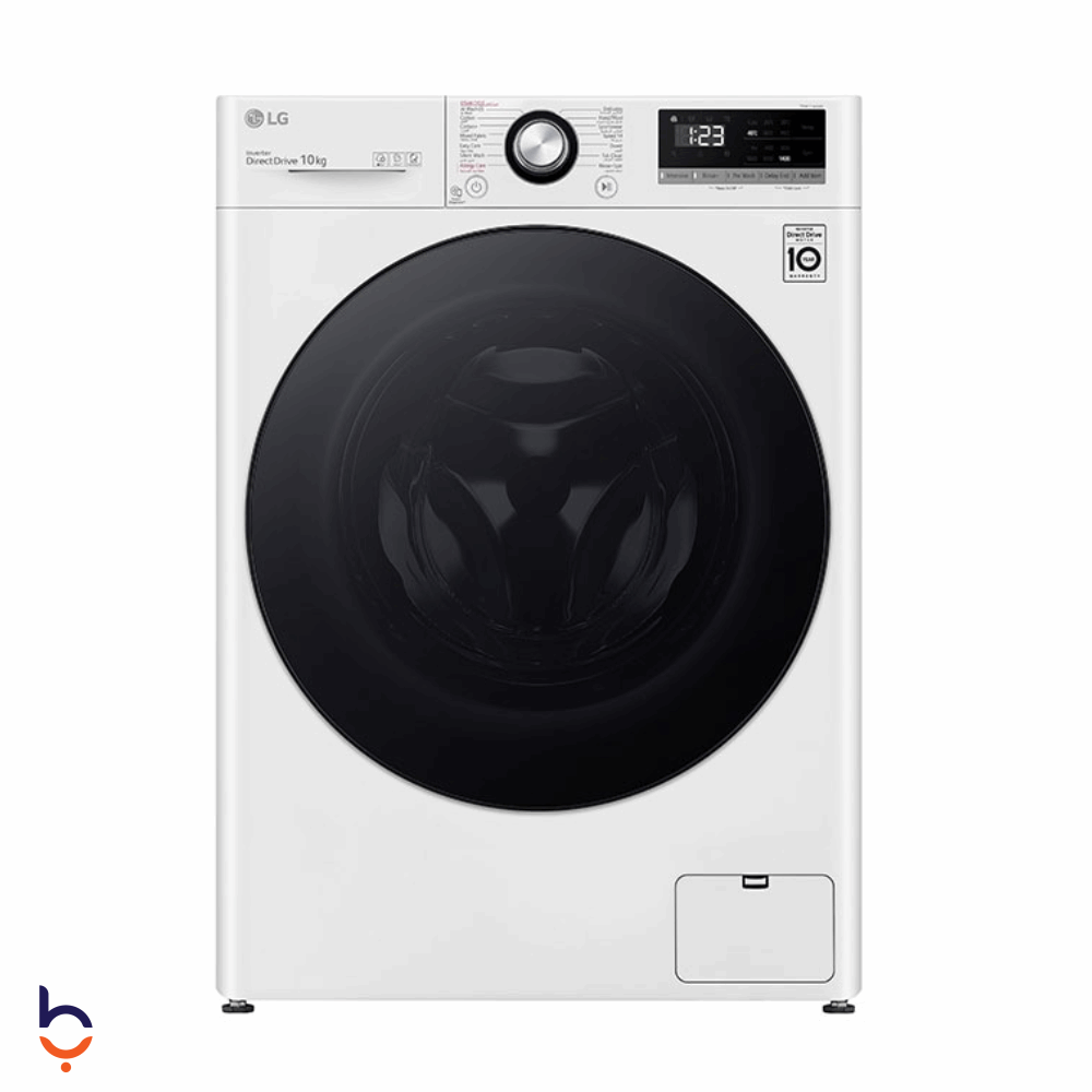 Front Load Automatic Washing Machine LG 10KG AI DD, White - F4Y3RYGYWV