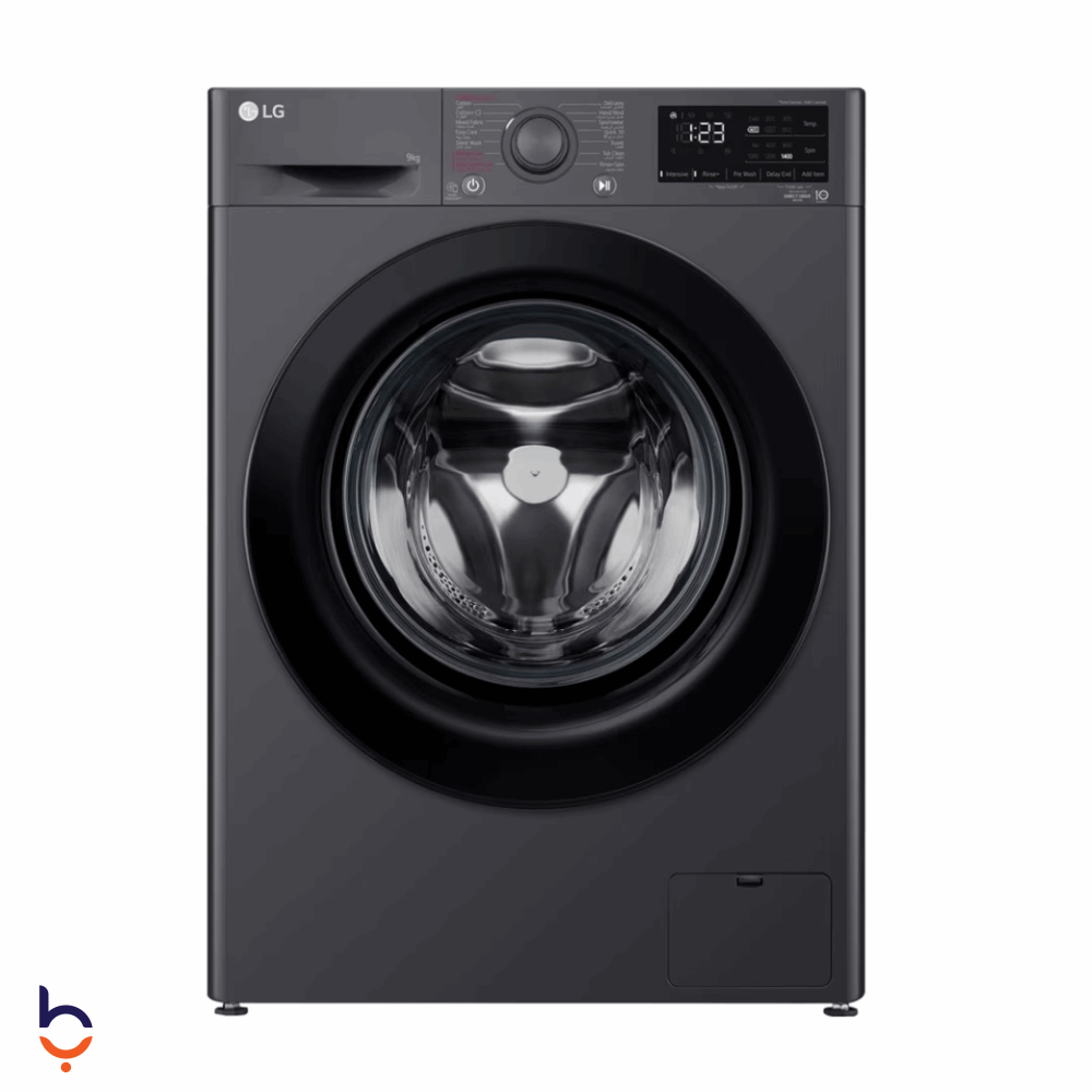 Front Load Automatic Washing Machine LG 9 KG Automatic - Vivace, silver - F4R3VYG6J