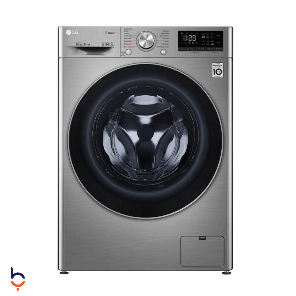 Front Load Automatic Washing Machine LG 8 KG Vivace Automatic, Silver - F4R5TYG2T