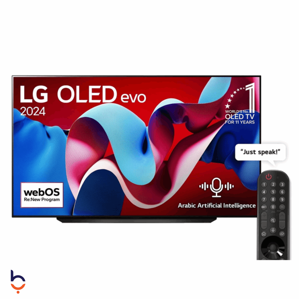 شاشة إل جي 83 بوصة سمارت OLED، بدقة 4K UHD، بريسيفر داخلي - OLED83C46LA