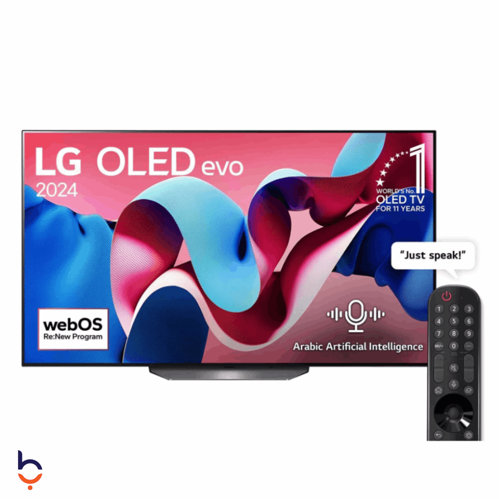 شاشة إل جي 65 بوصة سمارت OLED، بدقة 4K UHD، بريسيفر داخلي - OLED65CS4VA