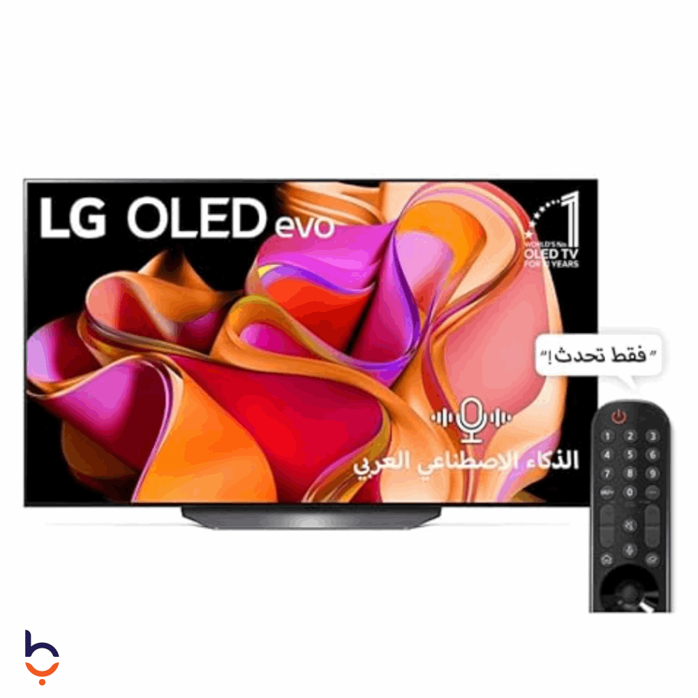 شاشة إل جي 65 بوصة سمارت OLED ايفو، دقة 4K UHD، بريسيفر داخلي -OLED65CS3VA