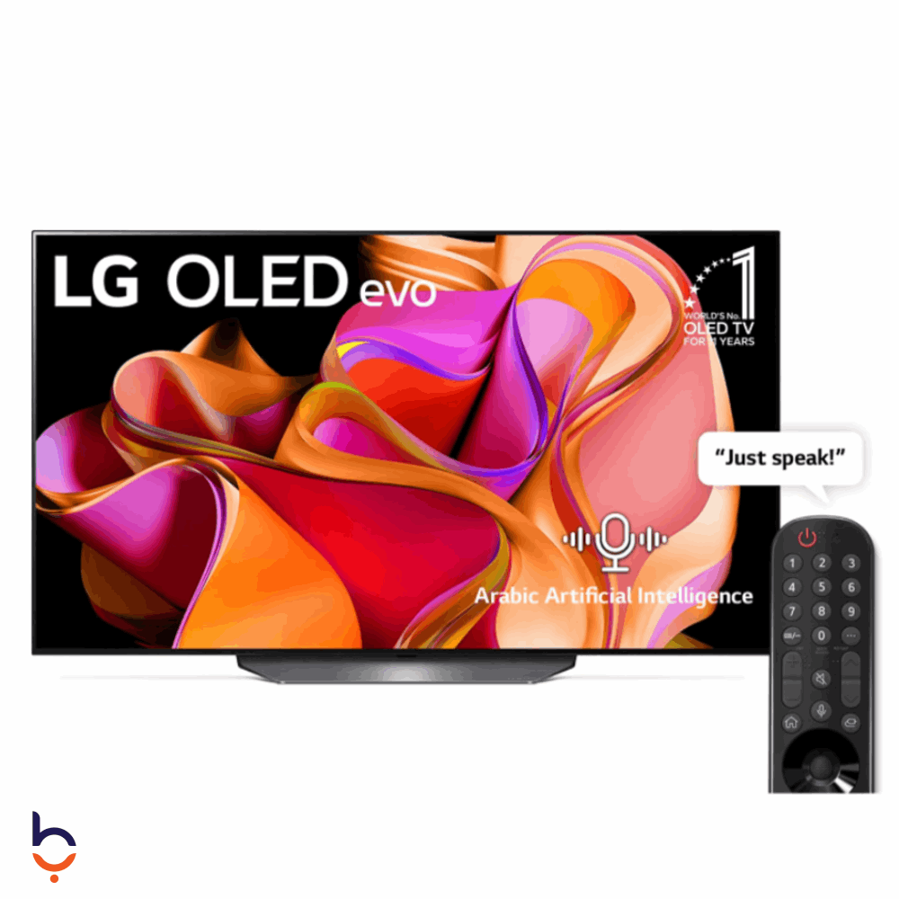 شاشة إل جي 55 بوصة سمارت OLED evo بدقة 4K UHD بريموت ماجيك - OLED55CS3VA