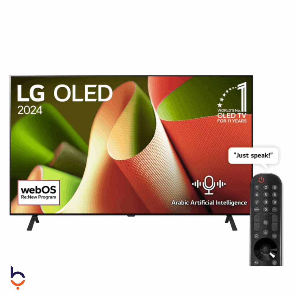 شاشة إل جي 77 بوصة سمارت OLED، بدقة 4K UHD، بريسيفر داخلي - OLED77B46LA