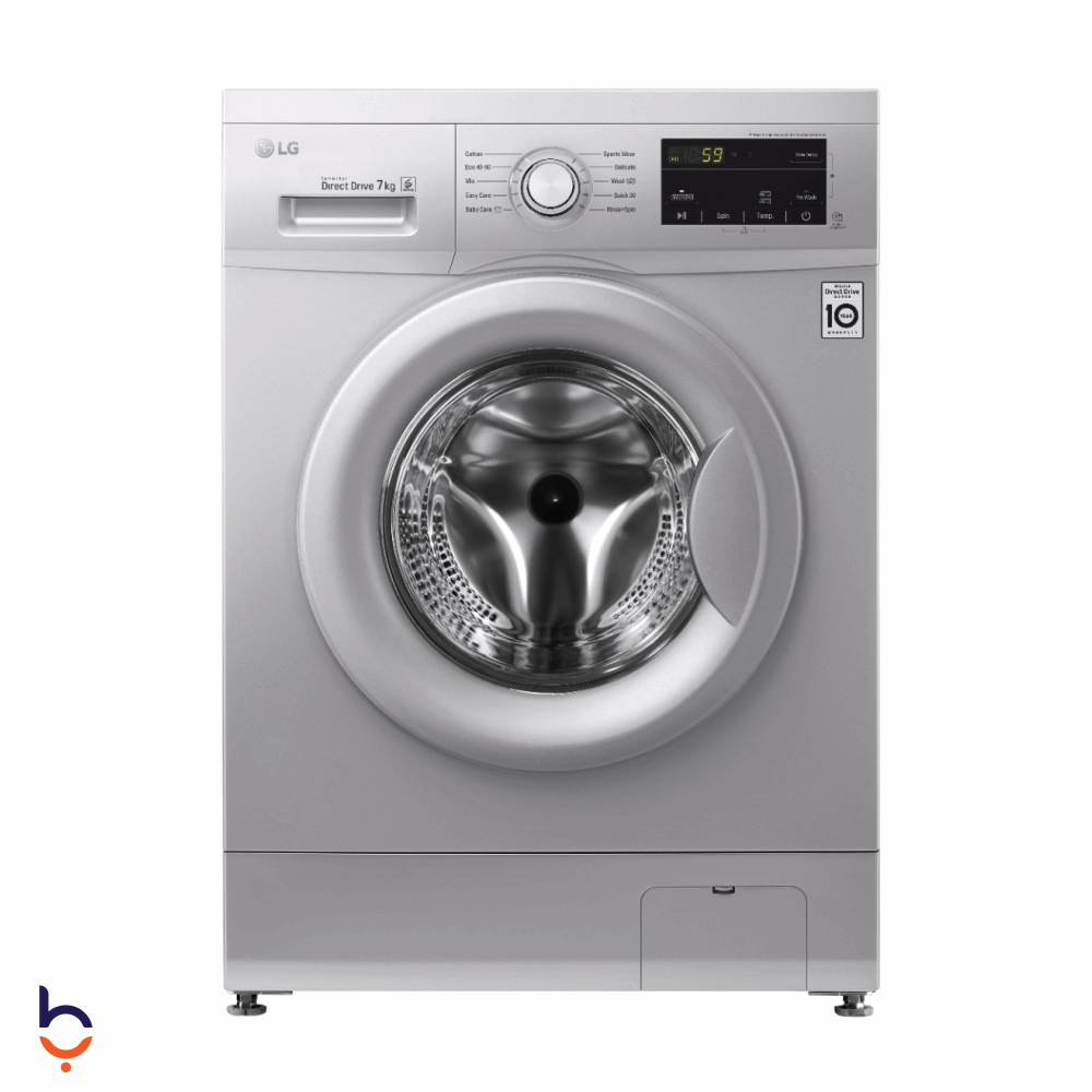 Front Load Automatic Washing Machine LG 7 KG Direct drive motor, 6 movements, - FH2J3QDNG5