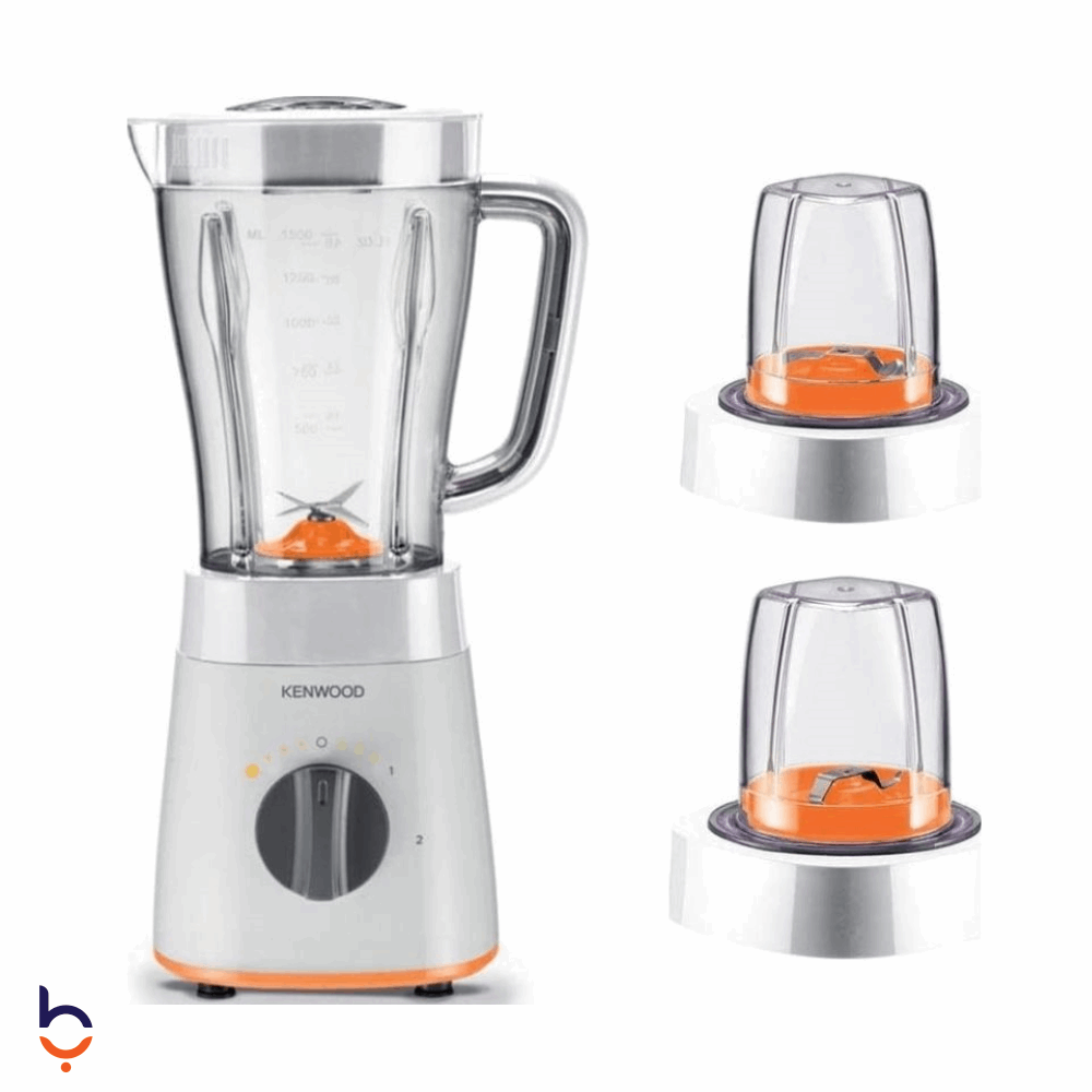 Blender Kenwood 1.5 Liter 2 Grinder, 500 Watt, White - BLP15.360WH