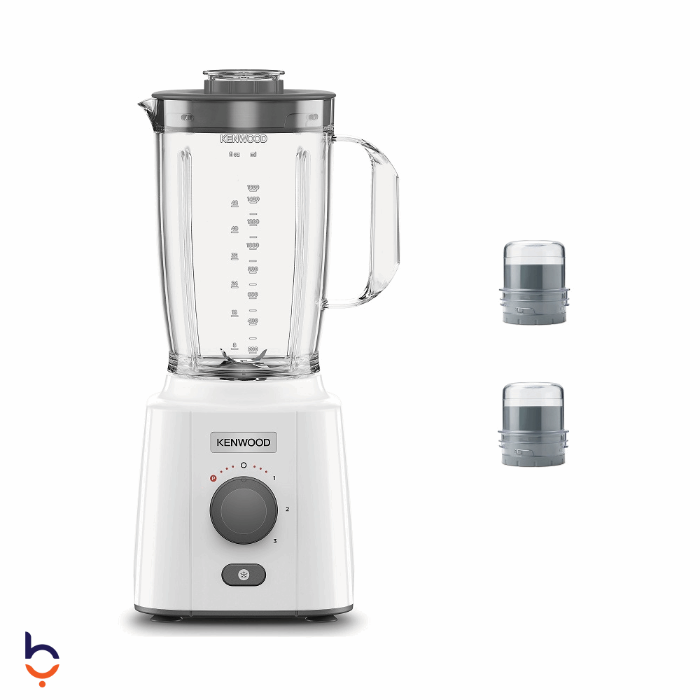 Blender Kenwood 2 Liters With 2 grinder, white - BLP41.FOWH