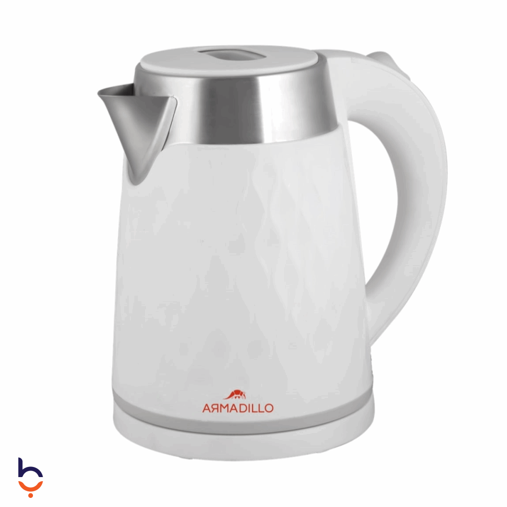 Electric Kettle Armadillo 1.7 liters - ( plastic - stainless steel interior ) - 1500 watts - white - ARM-SDA-KTL-WH-0004